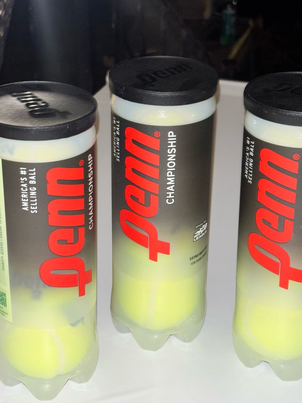 Lot of 6 Cans Penn Championship Extra Duty Tennis Balls 18 Total New